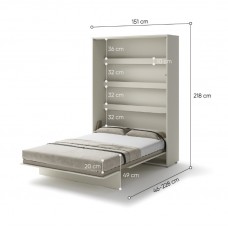 Sienas gulta 140 BED CONCEPT BC-01, kašmirs